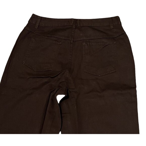 Woman Within NWOT Perfect Relaxed Cotton Jean Sz 14 Tall Black - Picture 7 of 8